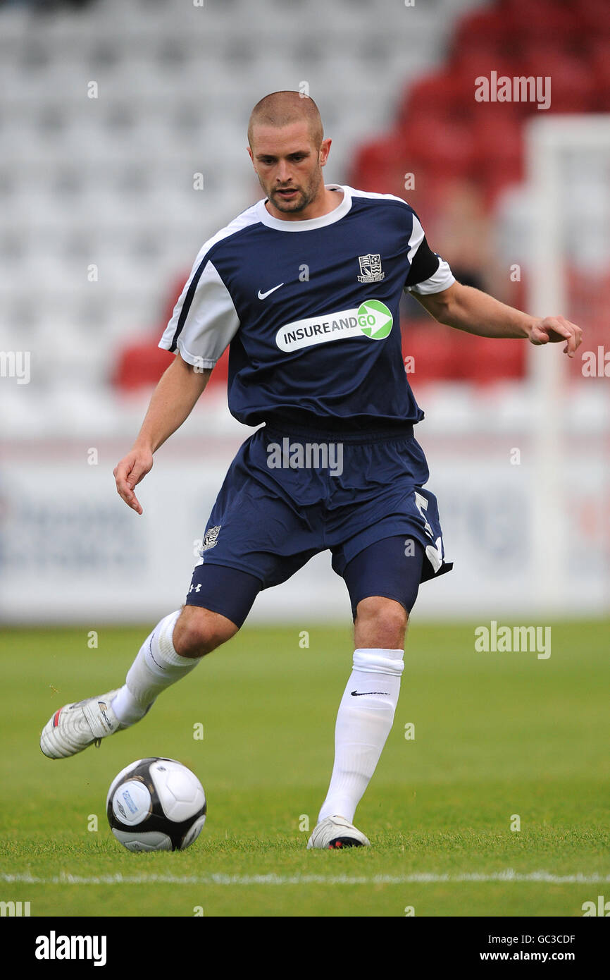 Soccer - Pré saison Friendly - Stevenage Borough v Southend United - Broadhall Way Banque D'Images