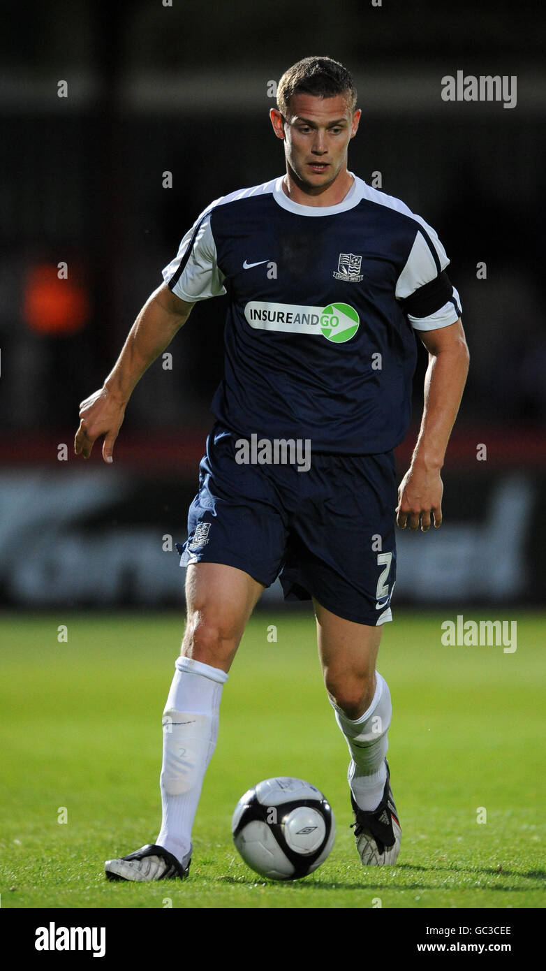 Soccer - Pré saison Friendly - Stevenage Borough v Southend United - Broadhall Way Banque D'Images