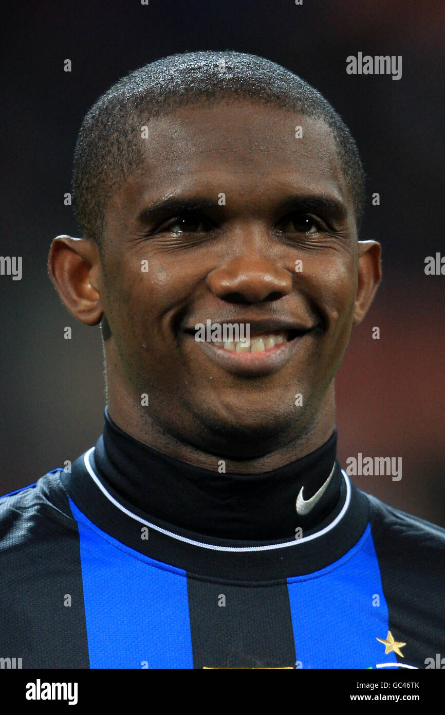 Football - Ligue des champions de l'UEFA - Groupe F - Inter Milan / Dynamo Kiev - Stadio Giuseppe Meazza. Samuel ETO'o, Inter Milan Banque D'Images