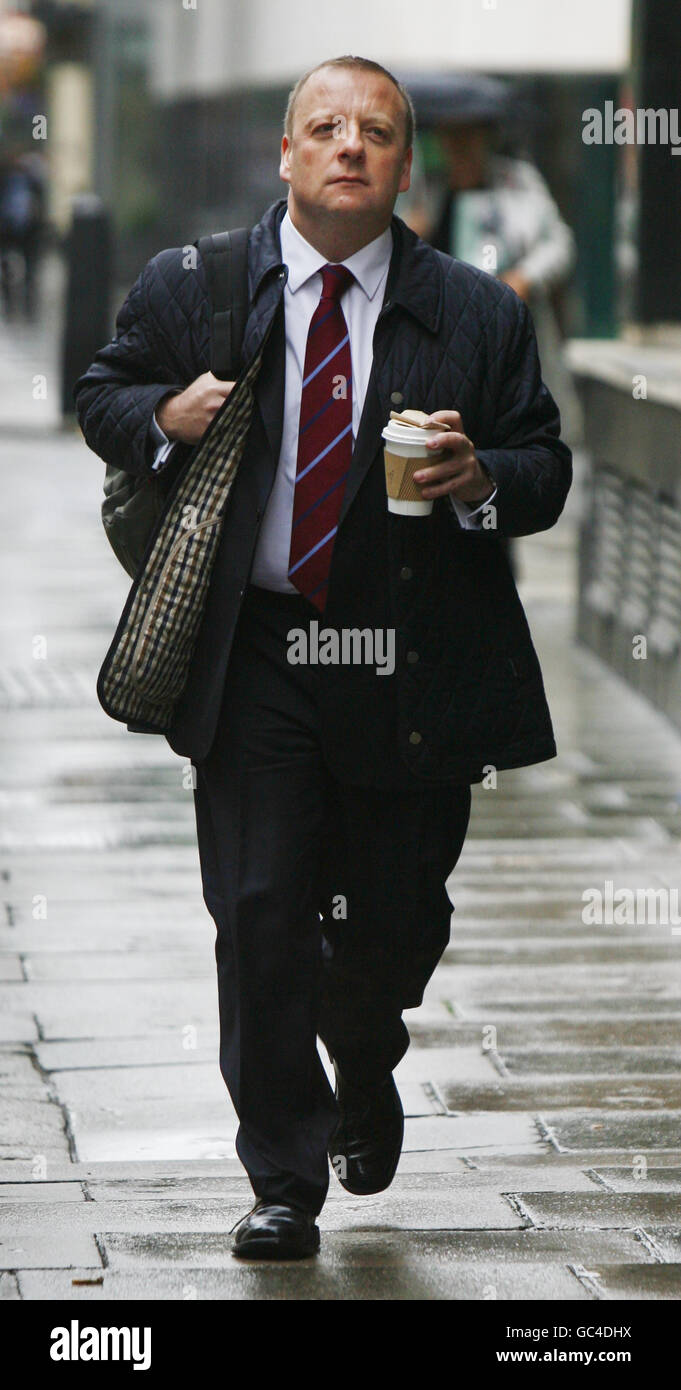 L'ancien maire adjoint de Londres Ian Clement devant le tribunal de la ville de Westminster dans le centre de Londres pour répondre à des accusations de fraude en cas d'utilisation abusive de ses dépenses. Banque D'Images