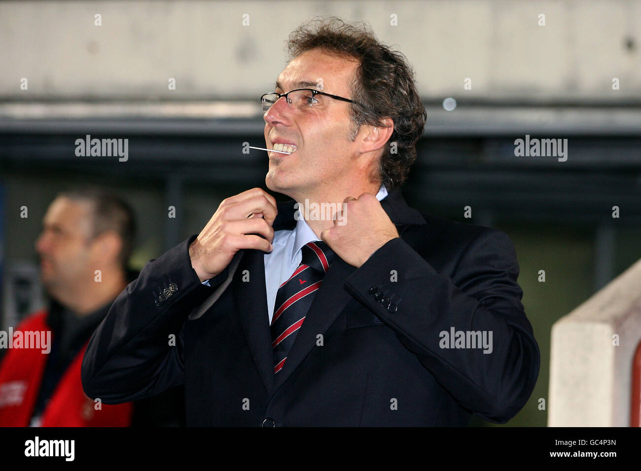 Football - Ligue des champions de l'UEFA - Groupe A - Bordeaux / Bayern Munich - Stade Chaban-Delmas. Laurent blanc, entraîneur de Bordeaux Banque D'Images