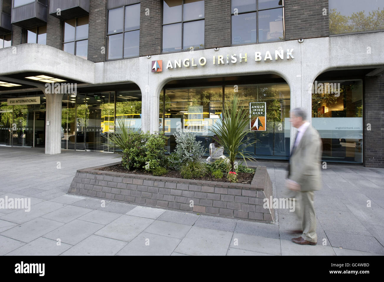 Anglo Irish Bank stock, Dublin. Un point de vue général de l'Anglo Irish Bank à Dublin Banque D'Images