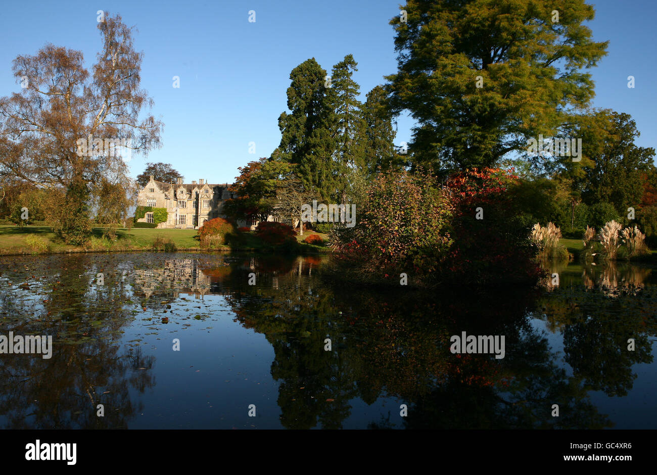 Une vue générale de Wakehurst place près d'Ardingly dans West Sussex. Banque D'Images