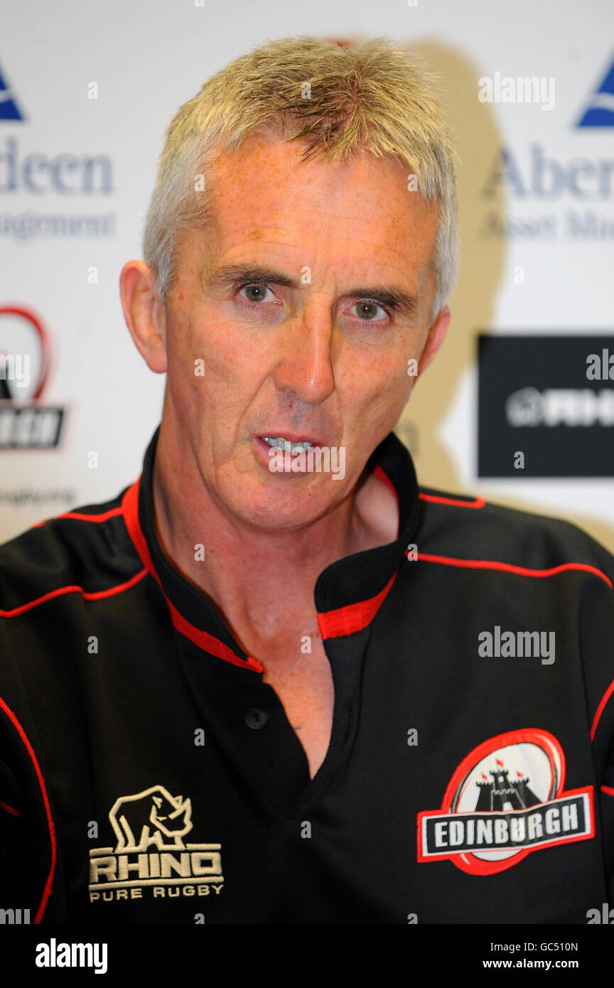 Rugby Union - Edinburgh rugby Murrayfield - Annonce de l'Escouade Banque D'Images