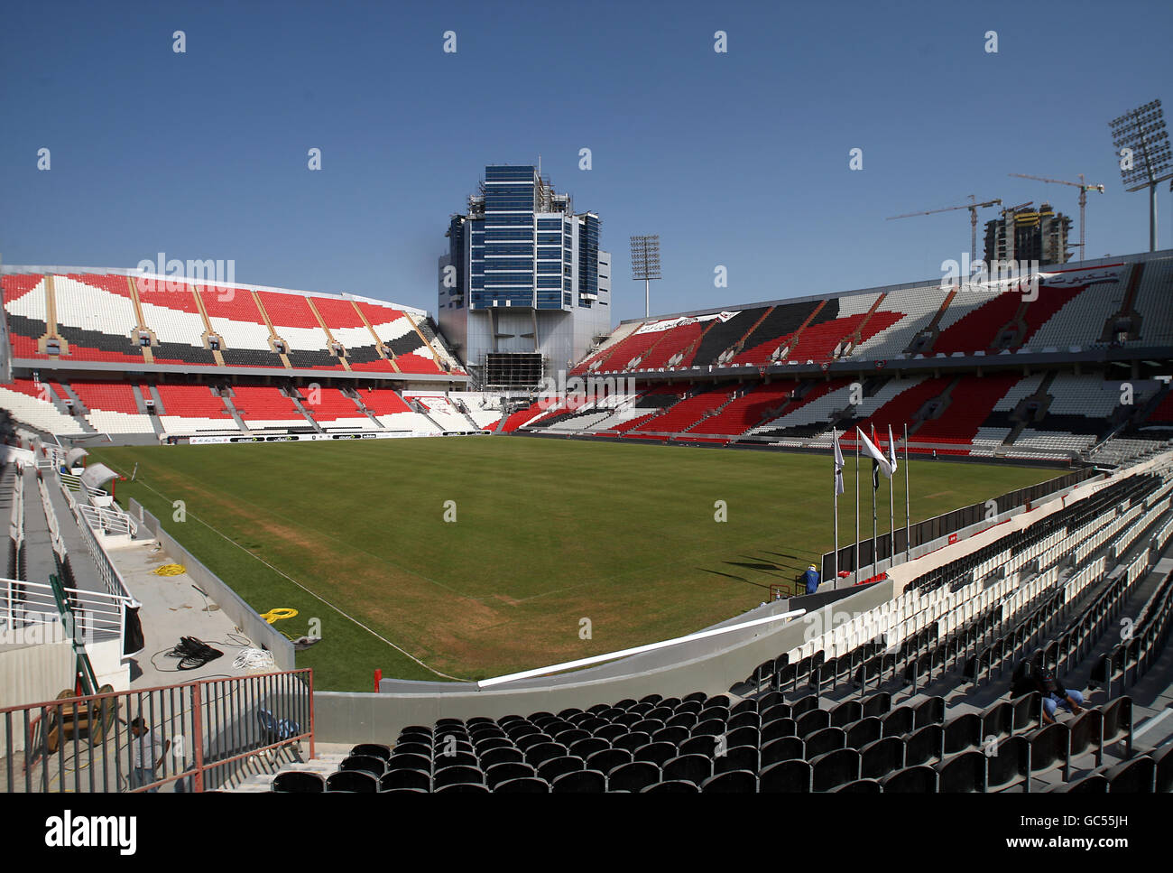 Stade de football - Mohammed Bin Zayed Stadium - Abu Dhabi Banque D'Images