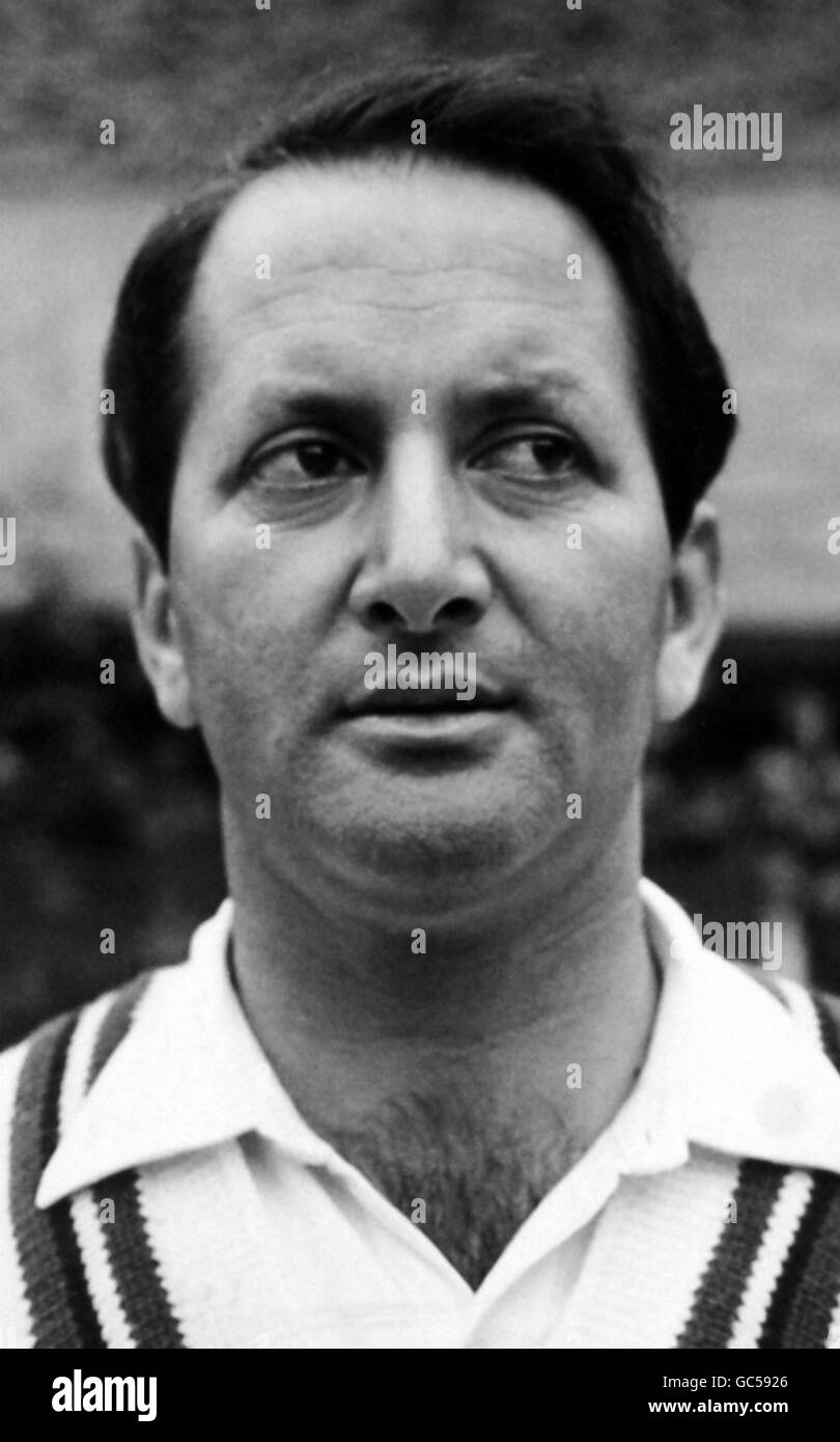 Portraits de cricket. B. L. d'Oliveira, Angleterre. Banque D'Images