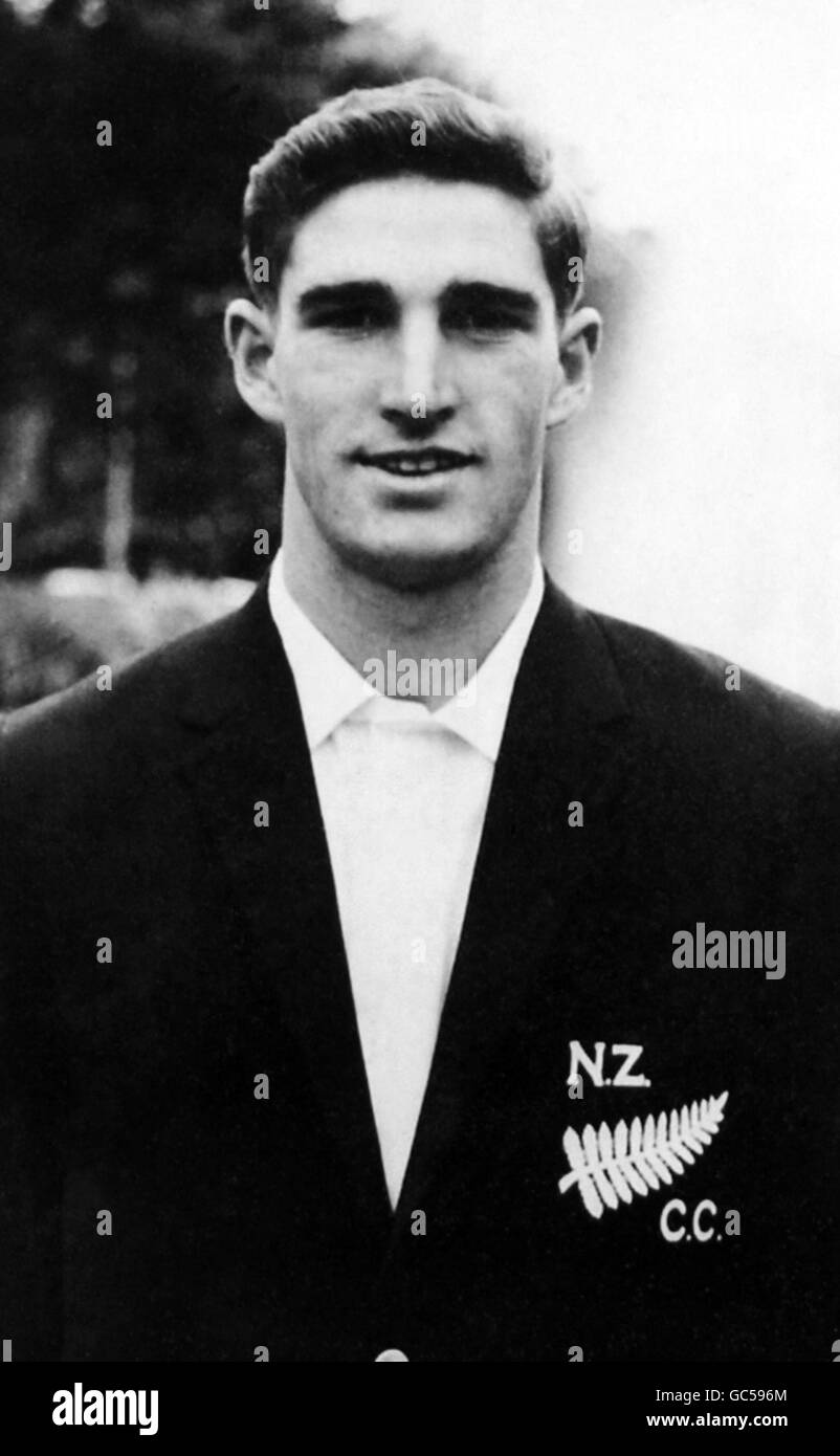 Portraits de cricket.V.T. Pollard, Nouvelle-Zélande Banque D'Images