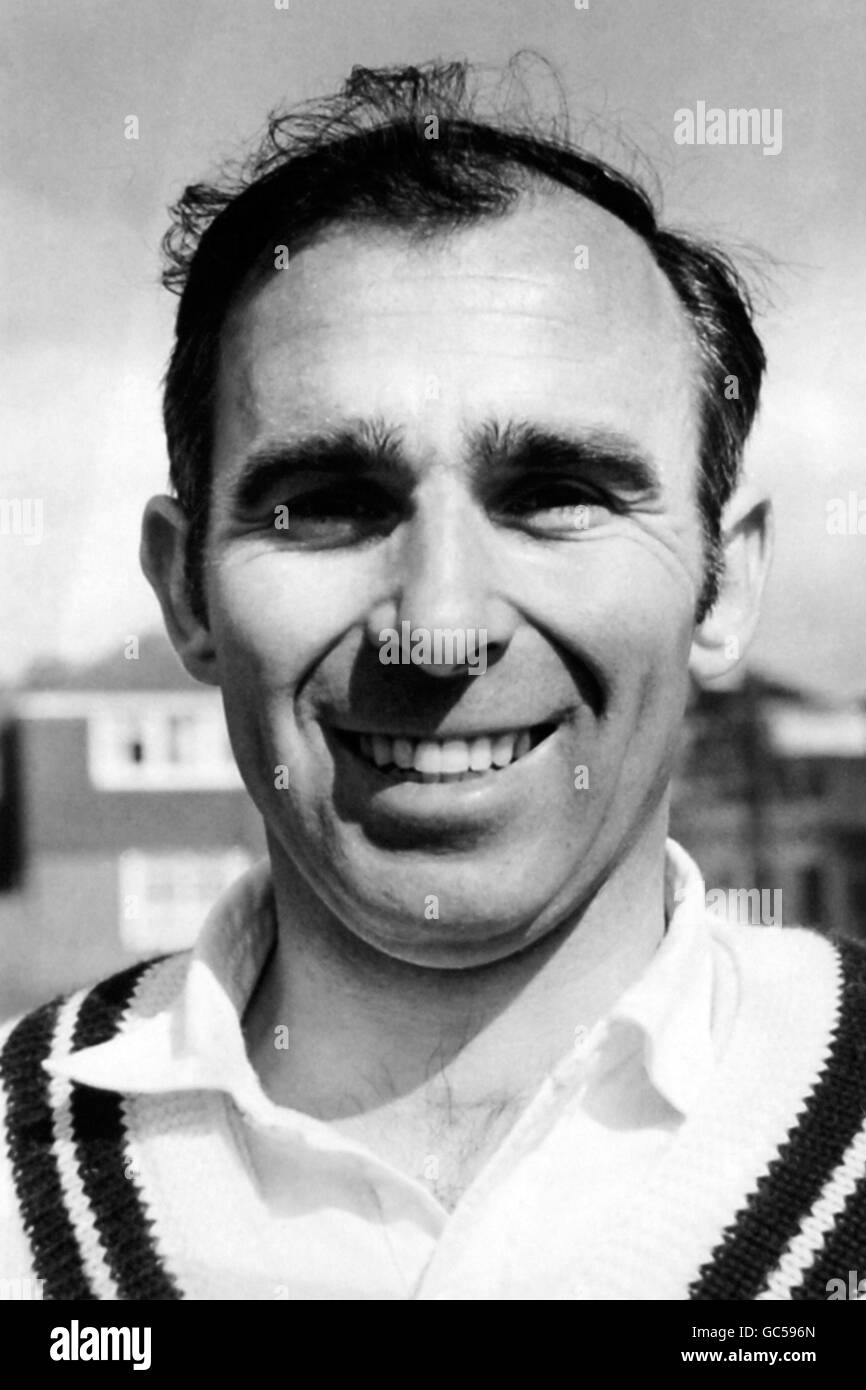 Portraits de cricket. RON HOOKER (Middlesex) Banque D'Images