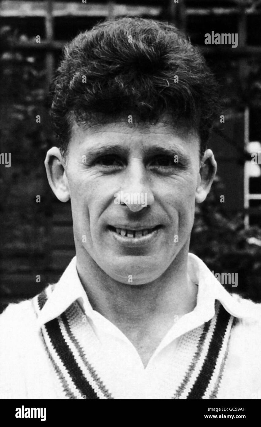 Portraits de cricket. B.J.Booth, Leicestershire Banque D'Images