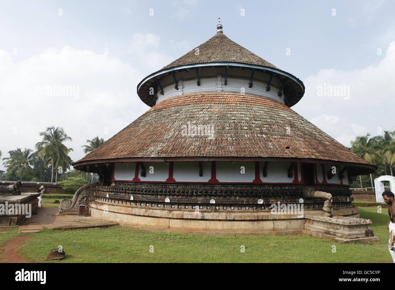 Un temple dédié au dieu Shiva et parvathi près de thrissur au Kerala Banque D'Images