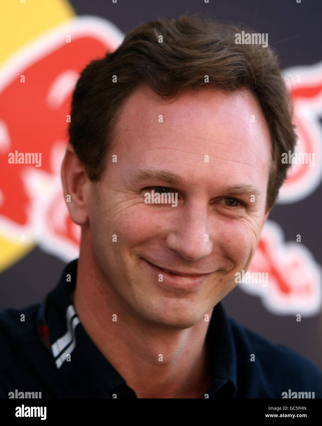 Christian Horner, principal de l'équipe Red Bull Racing, avant le Grand Prix d'Abu Dhabi Banque D'Images