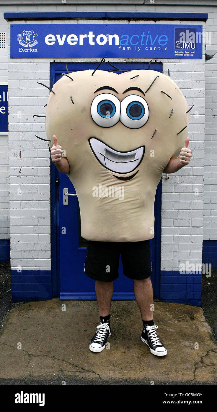 Everton Football - lancement de la Premier League Men's Health Project - Goodison Park Banque D'Images