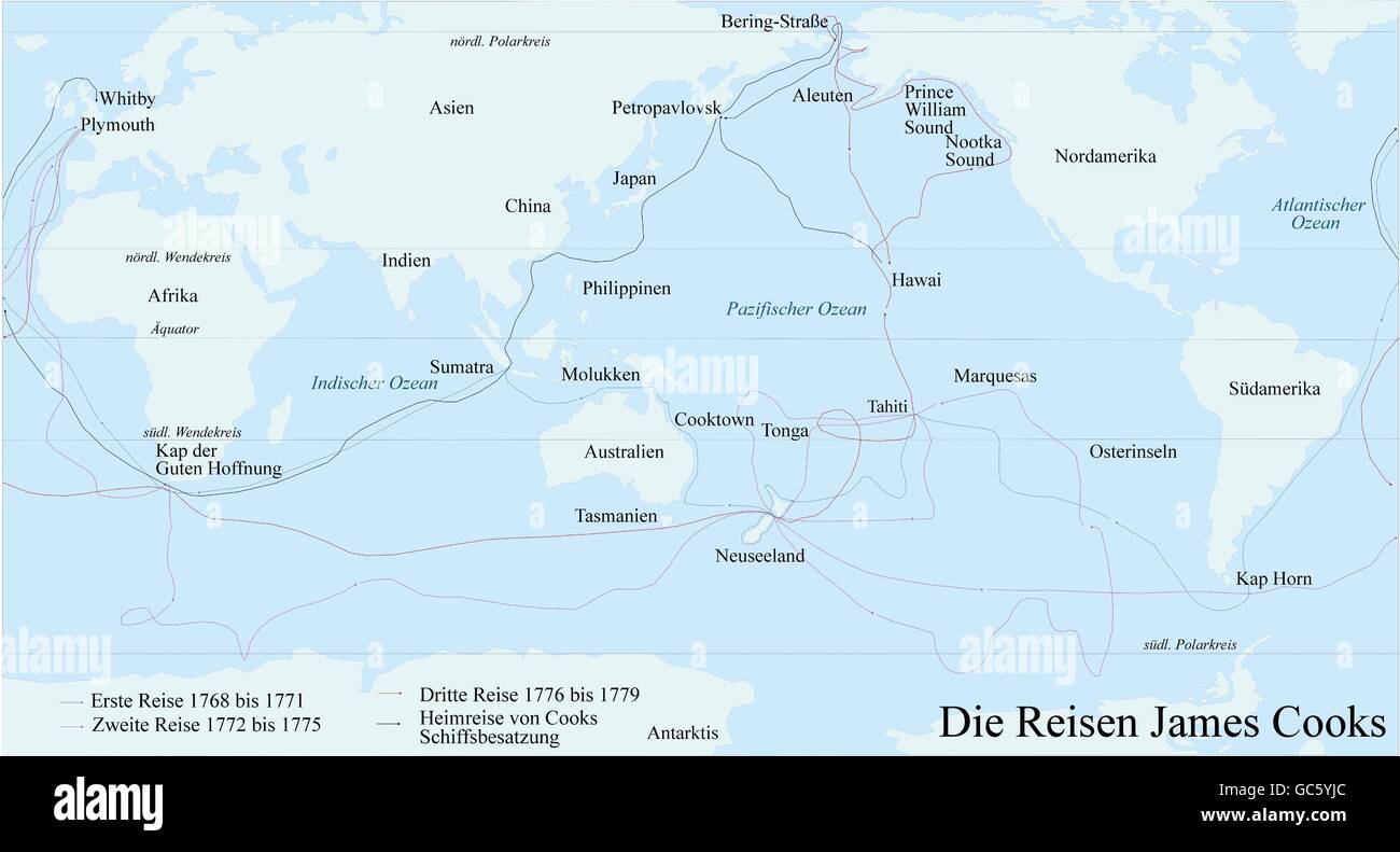 James cook map afrique Banque de photographies et d’images à haute ...
