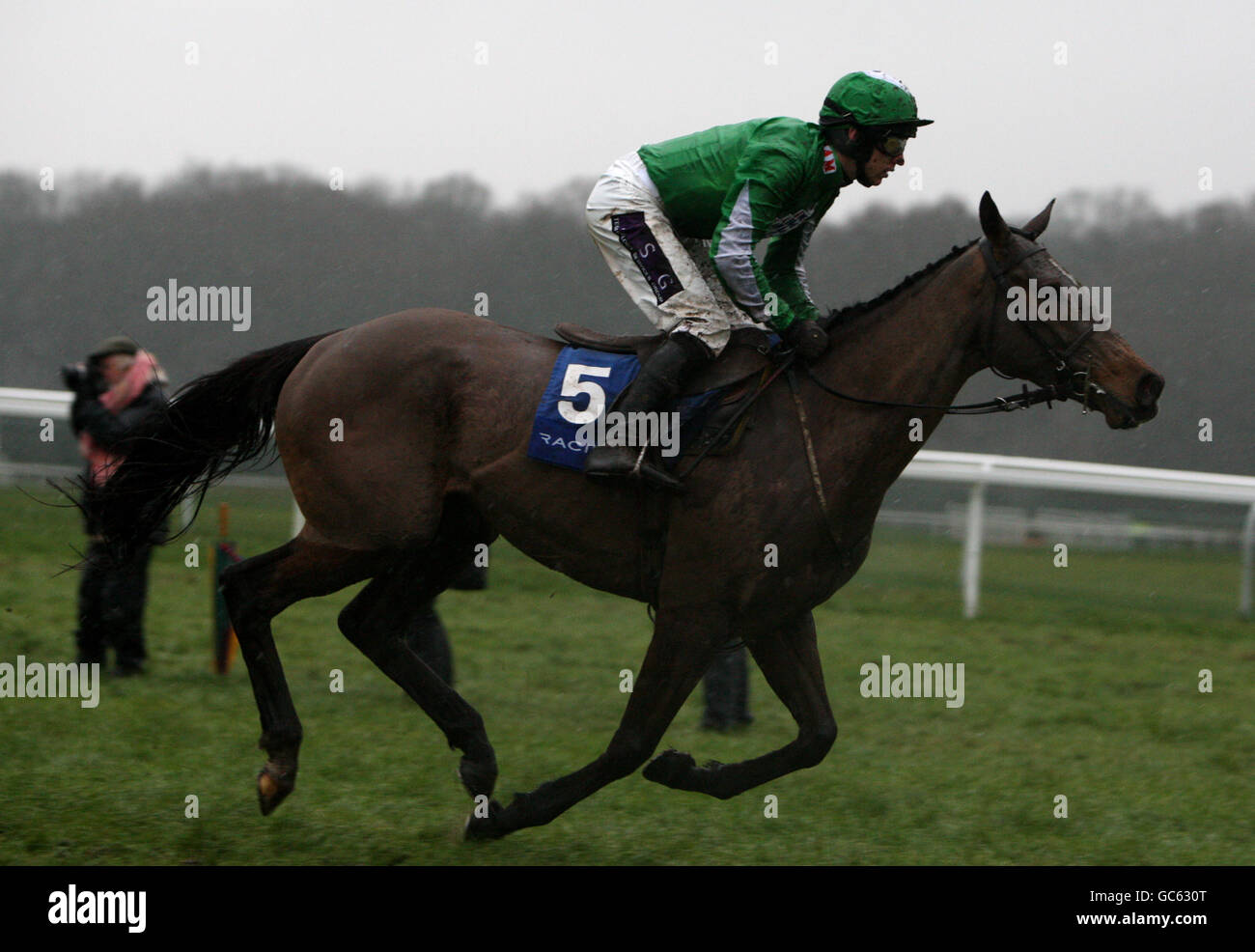 Les courses de chevaux - Le HEROS Charité Challow Hurdle Jour - Newbury Banque D'Images