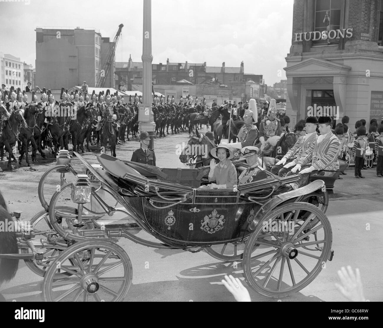 Image - le Roi Bhumibol Adulyadej de Thaïlande Visite d'État - Londres Banque D'Images