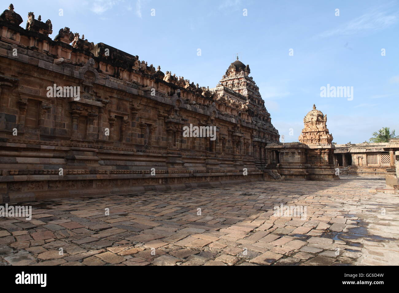 Construit au 12ème siècle, airavateeswara temple près de kumbakonam,après rénovation Banque D'Images