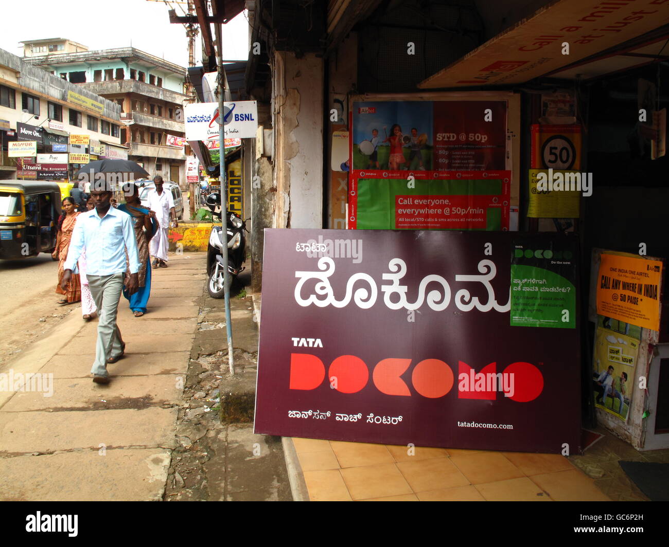 Télécommunications mobiles en Inde Banque D'Images