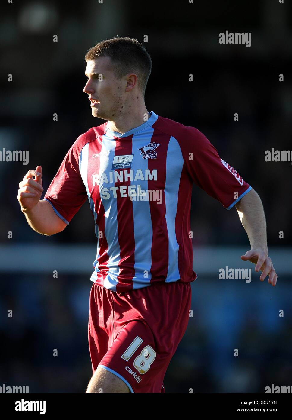 Football - Coca-Cola football League Championship - Scunthorpe United v Coventry City - Glanford Park. Michael O'Connor, Scunthorpe United Banque D'Images