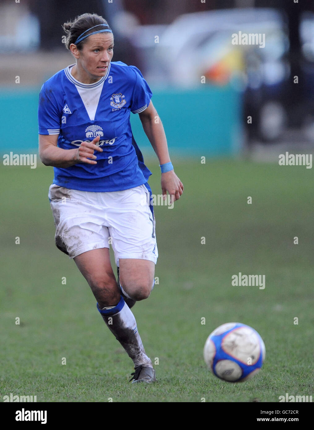 Soccer - FA Tesco Premier League pour femmes - Everton / Arsenal - Rossett Park. Emily Westwood, Everton Banque D'Images