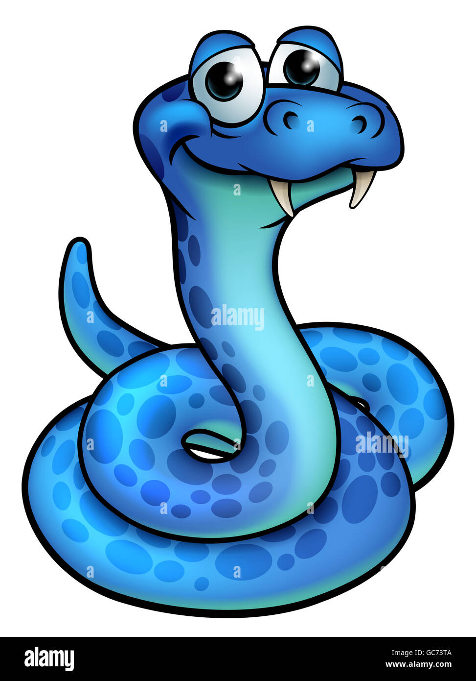 Cute cartoon personnage snake Banque D'Images