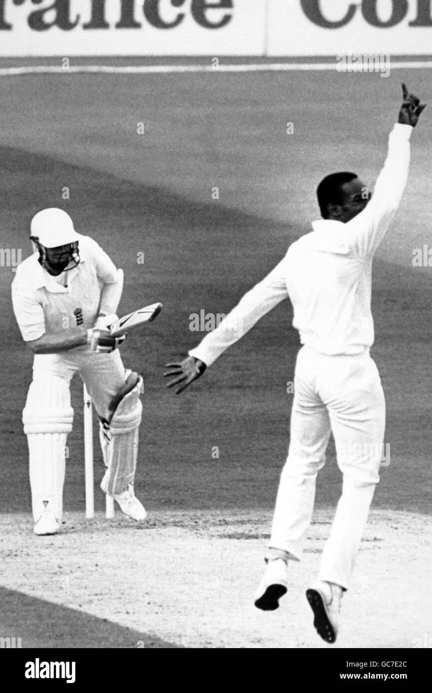 Cricket - Angleterre v Antilles Antilles en Angleterre 1988 (4ème Test) Lieu d'Headingley, Leeds Banque D'Images