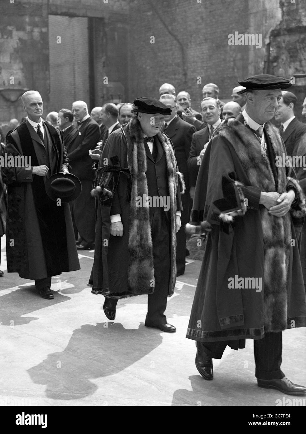 Politique - Winston Churchill - Mercer' Hall, Londres Banque D'Images