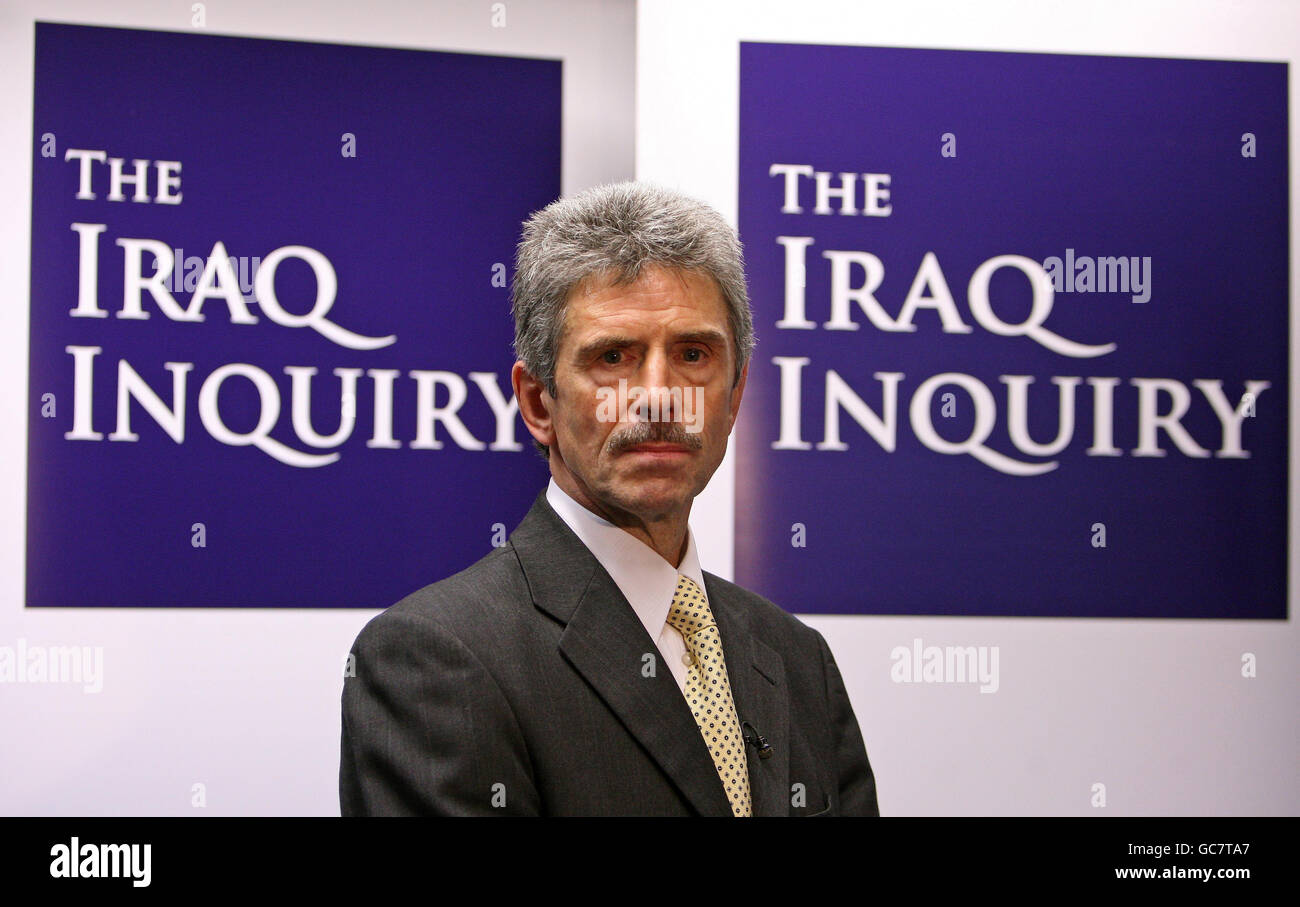 Enquête Chilcot Irak Banque D'Images