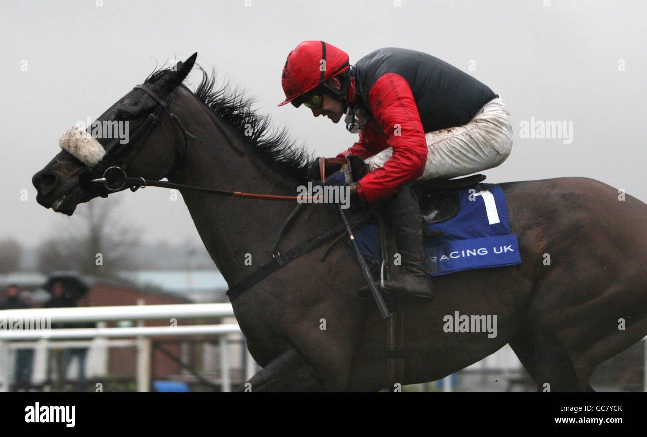 Les courses de chevaux - Le HEROS Charité Challow Hurdle Jour - Newbury Banque D'Images