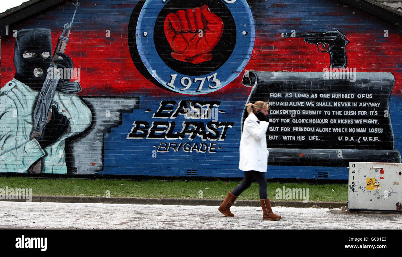 UDA désaffecte toutes les armes Banque D'Images