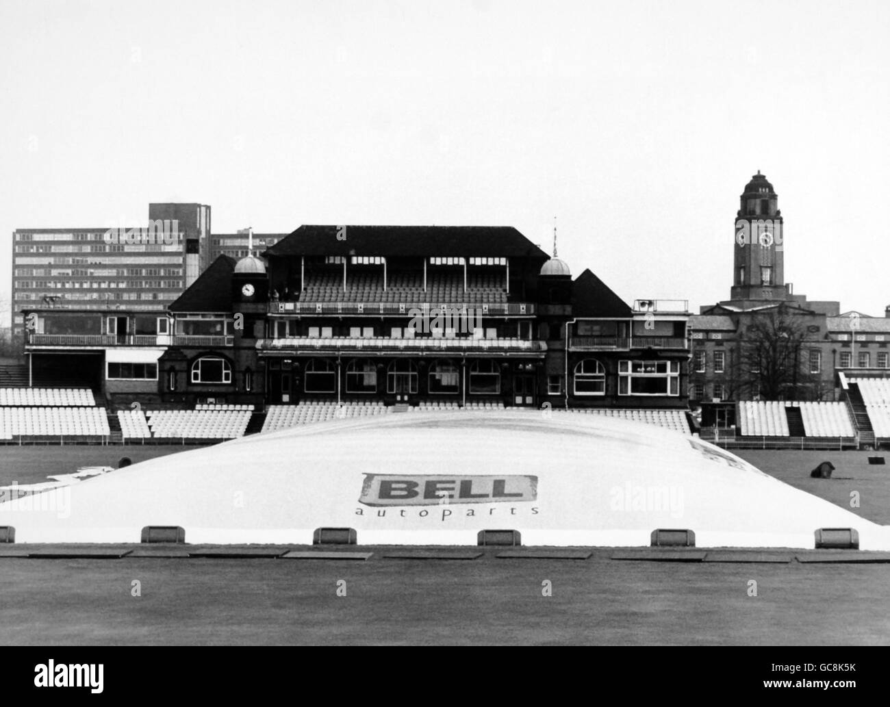 Terrains de cricket.Le célèbre pavillon du club de cricket du comté de Lancashire, à Old Trafford Banque D'Images