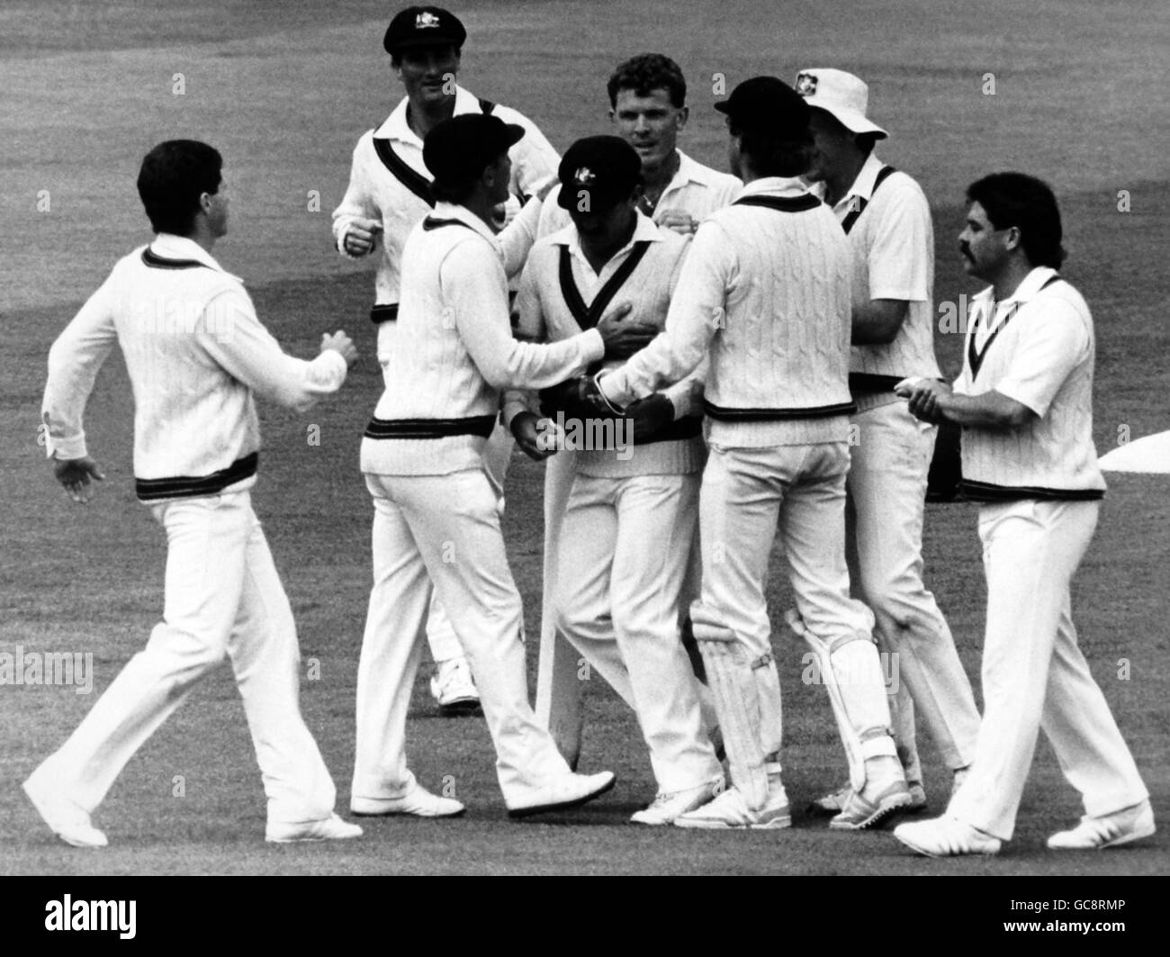 Cricket - Angleterre v Australie - Australie Îles Britanniques en 1985 (2ème Test) Jour 1 - Lord's Cricket Ground Banque D'Images