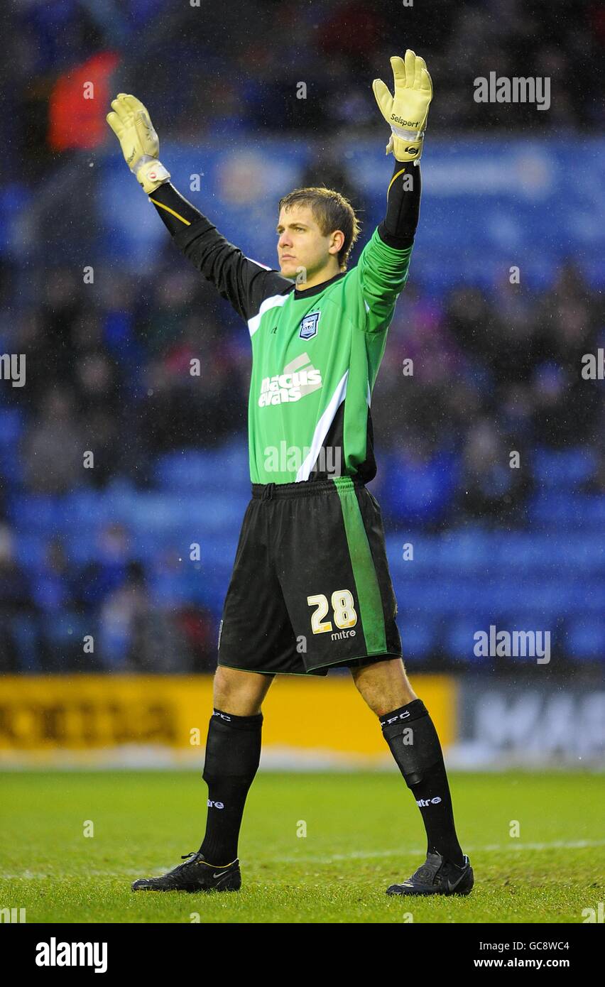 Football - Coca-Cola football League Championship - Leicester City / Ipswich Town - The Walkers Stadium. Arran Lee-Barrett, gardien de la ville d'Ipswich Banque D'Images