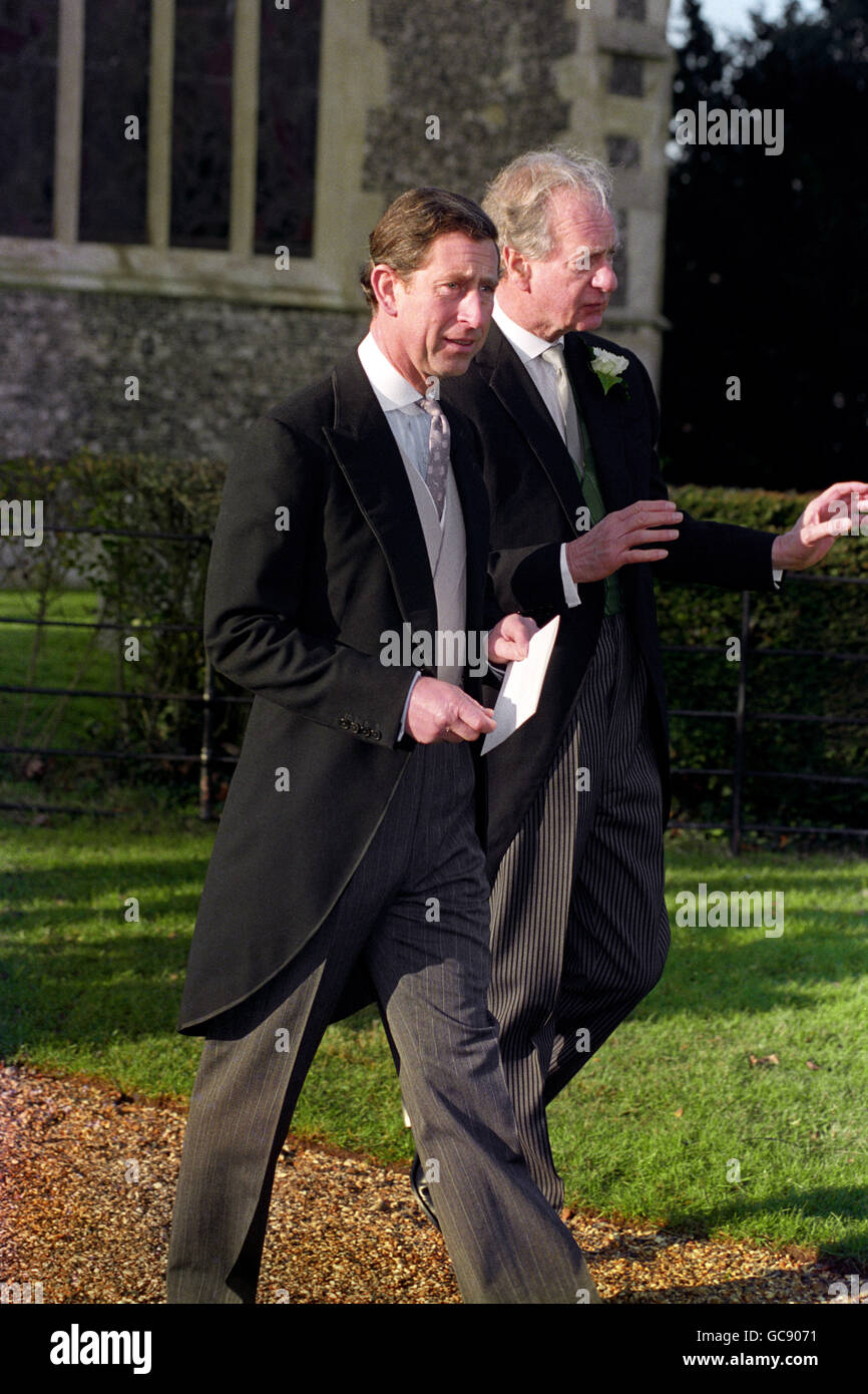Le PRINCE CHARLES - SOAMES WEDDING Banque D'Images