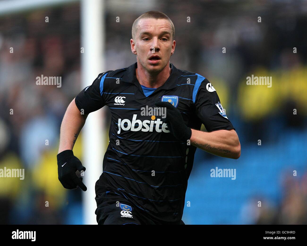 Football - Barclays Premier League - Manchester City v Portsmouth - City of Manchester Stadium. Jamie O'Hara, Portsmouth Banque D'Images