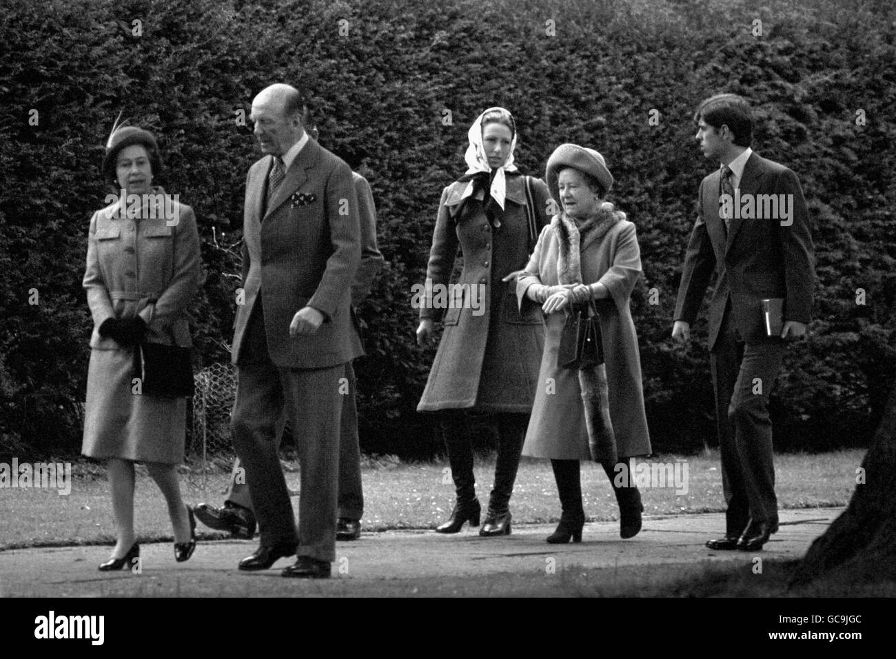 Image - la famille royale - Badminton Horse Trials Banque D'Images