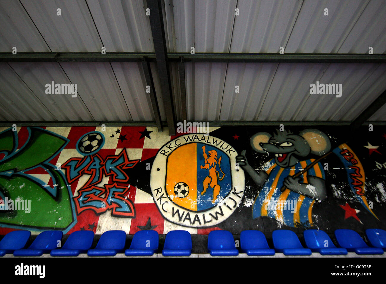 L'Eredivisie néerlandaise - Soccer - RKC Waalwijk v Feyenoord Rotterdam - Mandemakers Stadion Banque D'Images