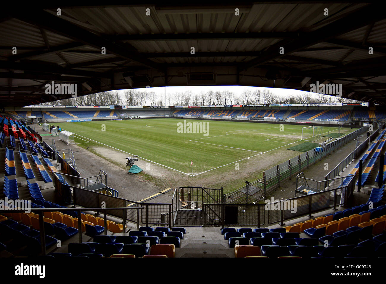 L'Eredivisie néerlandaise - Soccer - RKC Waalwijk v Feyenoord Rotterdam - Mandemakers Stadion Banque D'Images