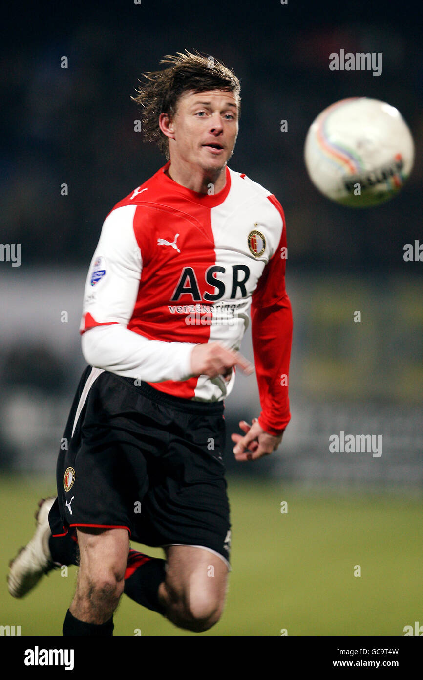 Football - Eredivisie néerlandaise - RKC Waalwijk / Feyenoord Rotterdam - Mandemakers Stadion. Jon Dahk Tomasson, Feyenoord Rotterdam Banque D'Images