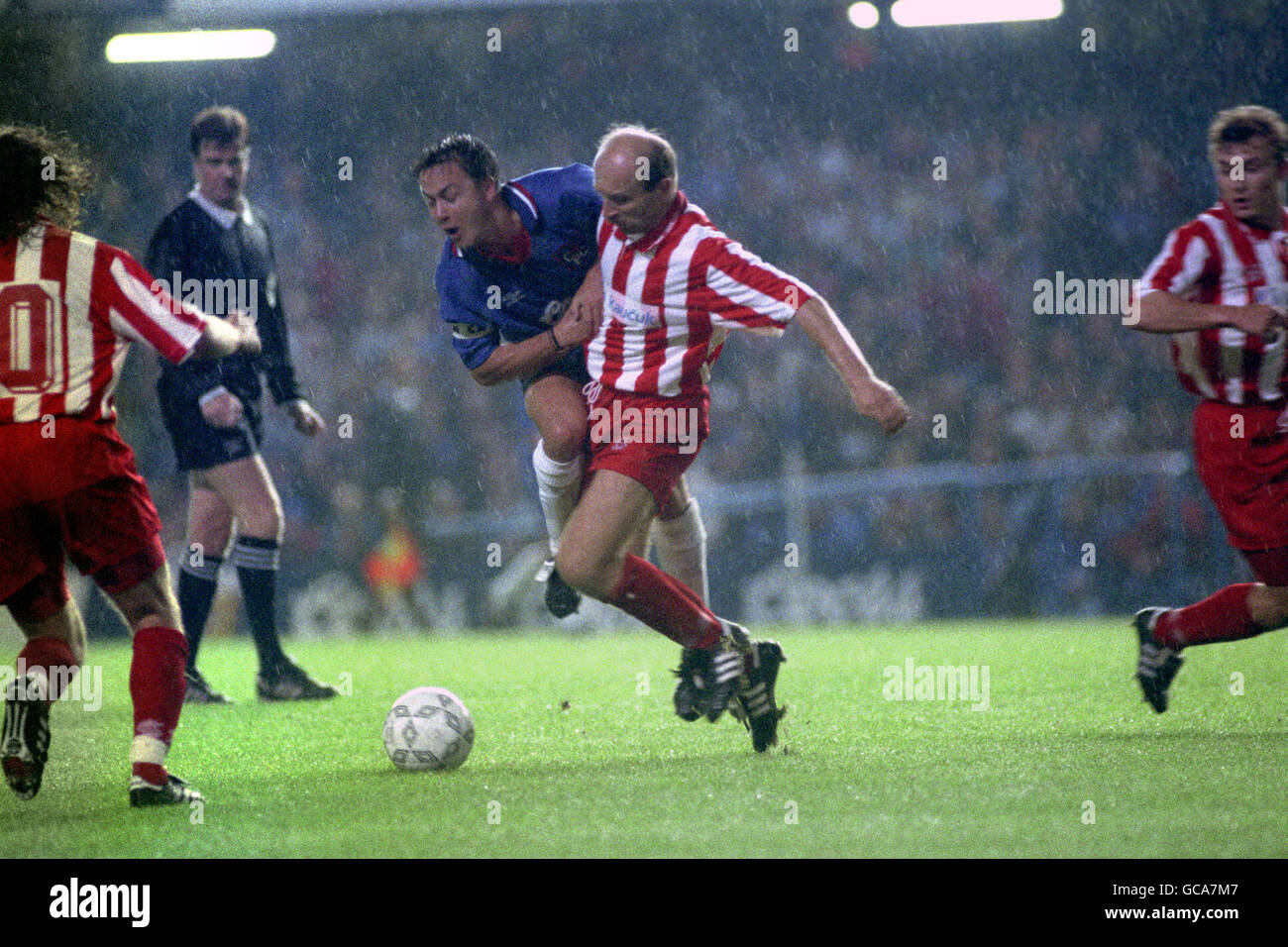 Soccer - 1994-1995 de l'UEFA Cup - Premier tour - 1ère manche - Chelsea v Viktoria Zizkov - Stamford Bridge Banque D'Images