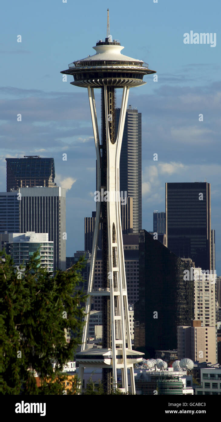 SEATTLE, WASHINGOTN - Septembre 2014 : la Space Needle Banque D'Images