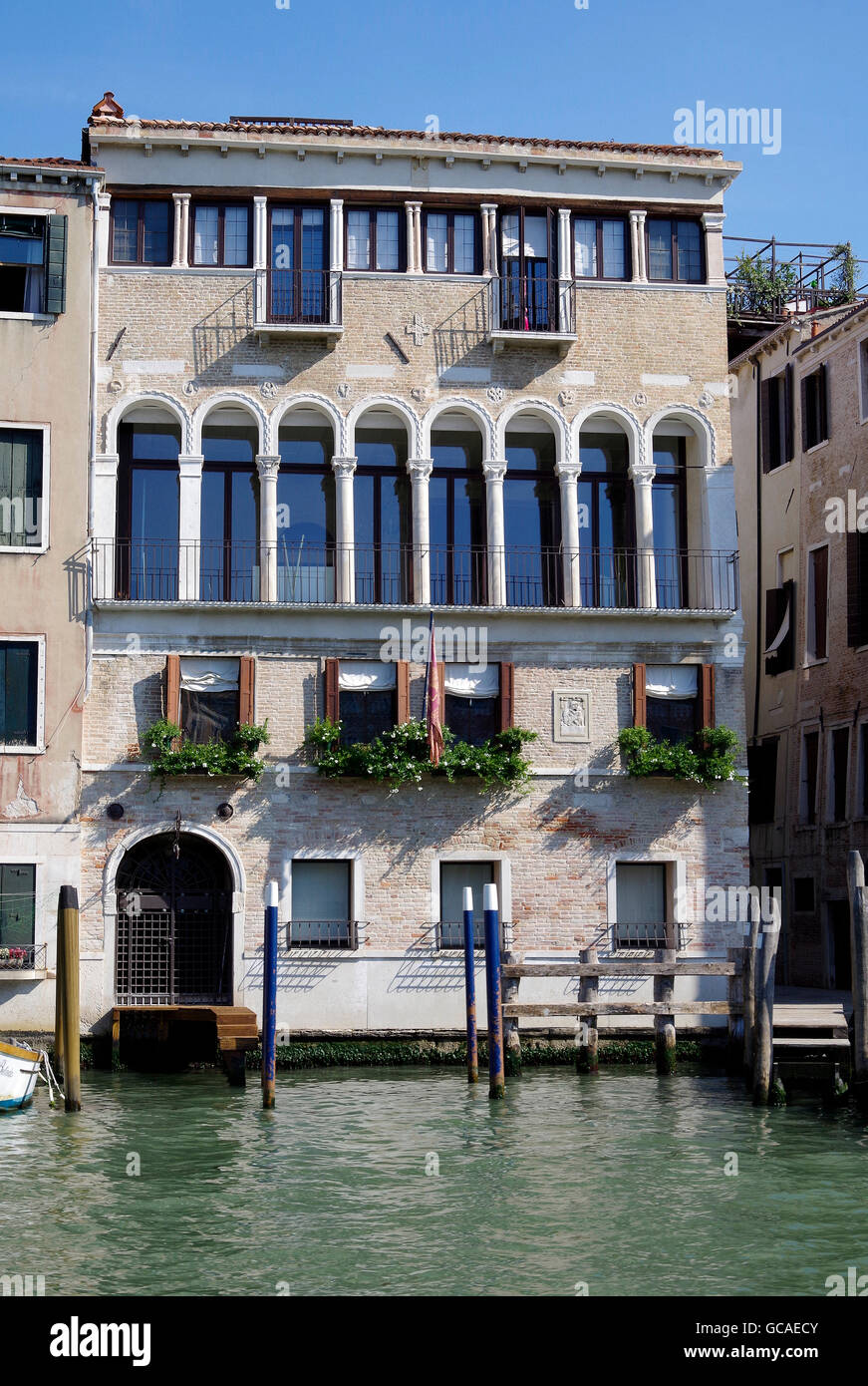 Venise, Italie, le Palazzo Donà de la Madoneta Banque D'Images