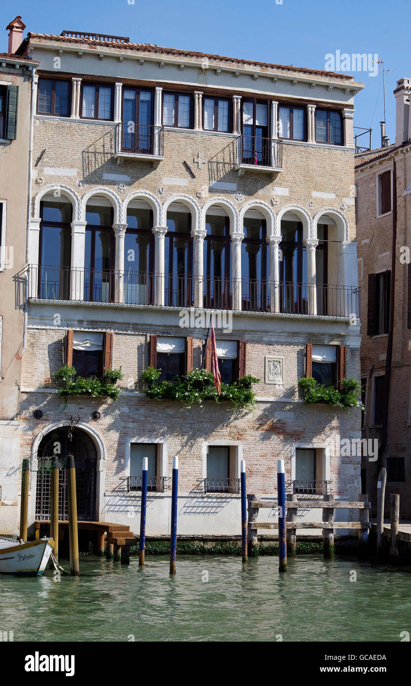 Venise, Italie, le Palazzo Donà de la Madoneta Banque D'Images