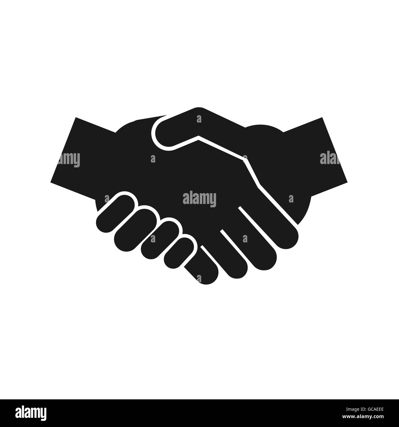 Abstract handshake Illustration de Vecteur