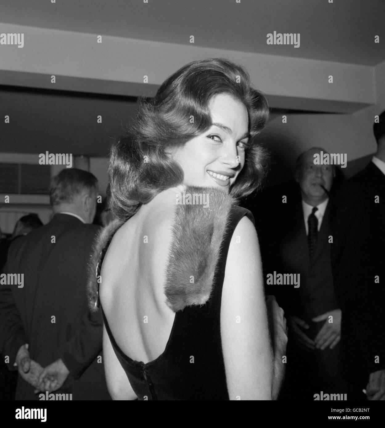 L'actrice Shirley Anne Field au Variety Club of Great Britain déjeuner au Savoy Hotel, Londres. Banque D'Images