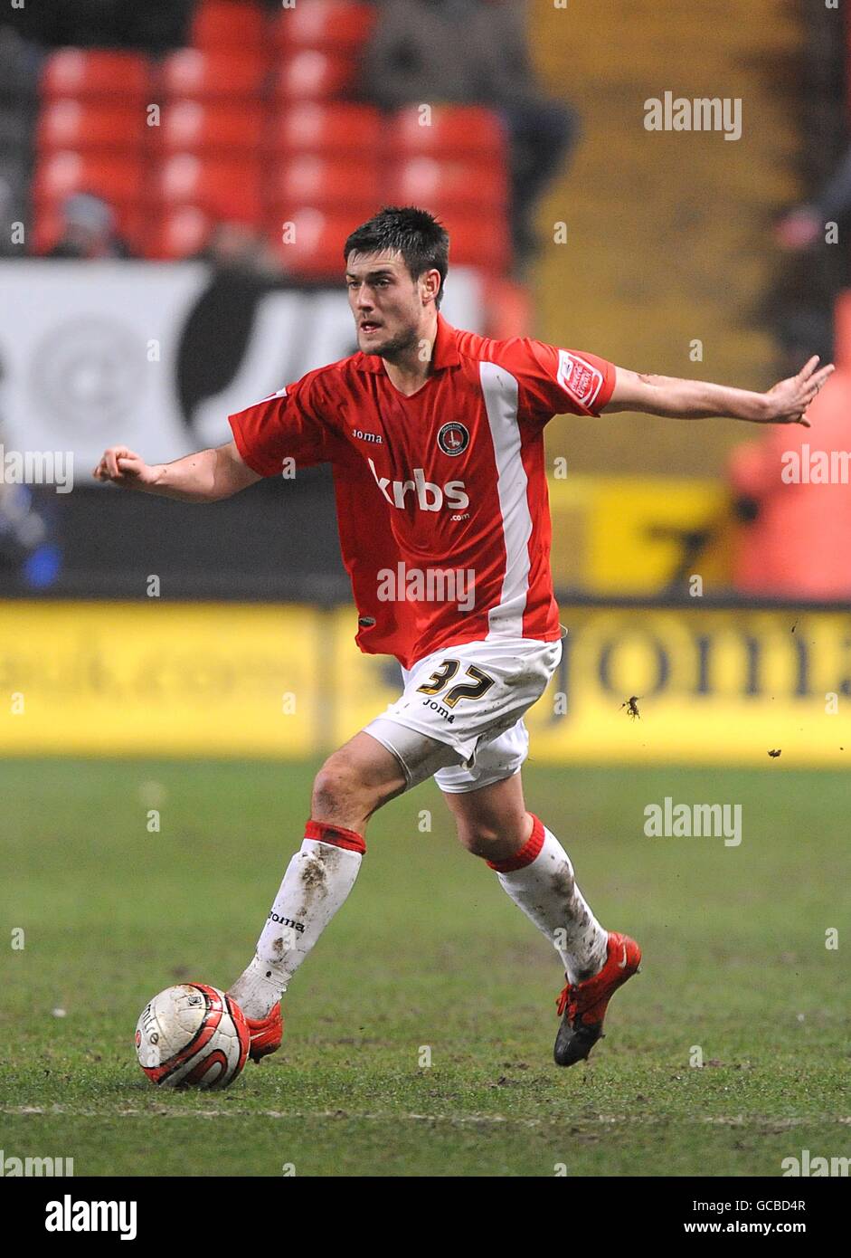 Football - Coca-Cola football League One - Charlton Athletic v Brighton et Hove Albion - The Valley. Johnnie Jackson, Charlton Athletic Banque D'Images