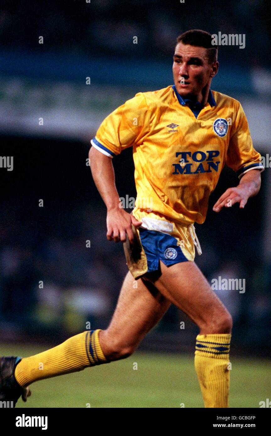 FOOTBALL ANGLAIS.VINNIE JONES, LEEDS UNITED Z4 Banque D'Images