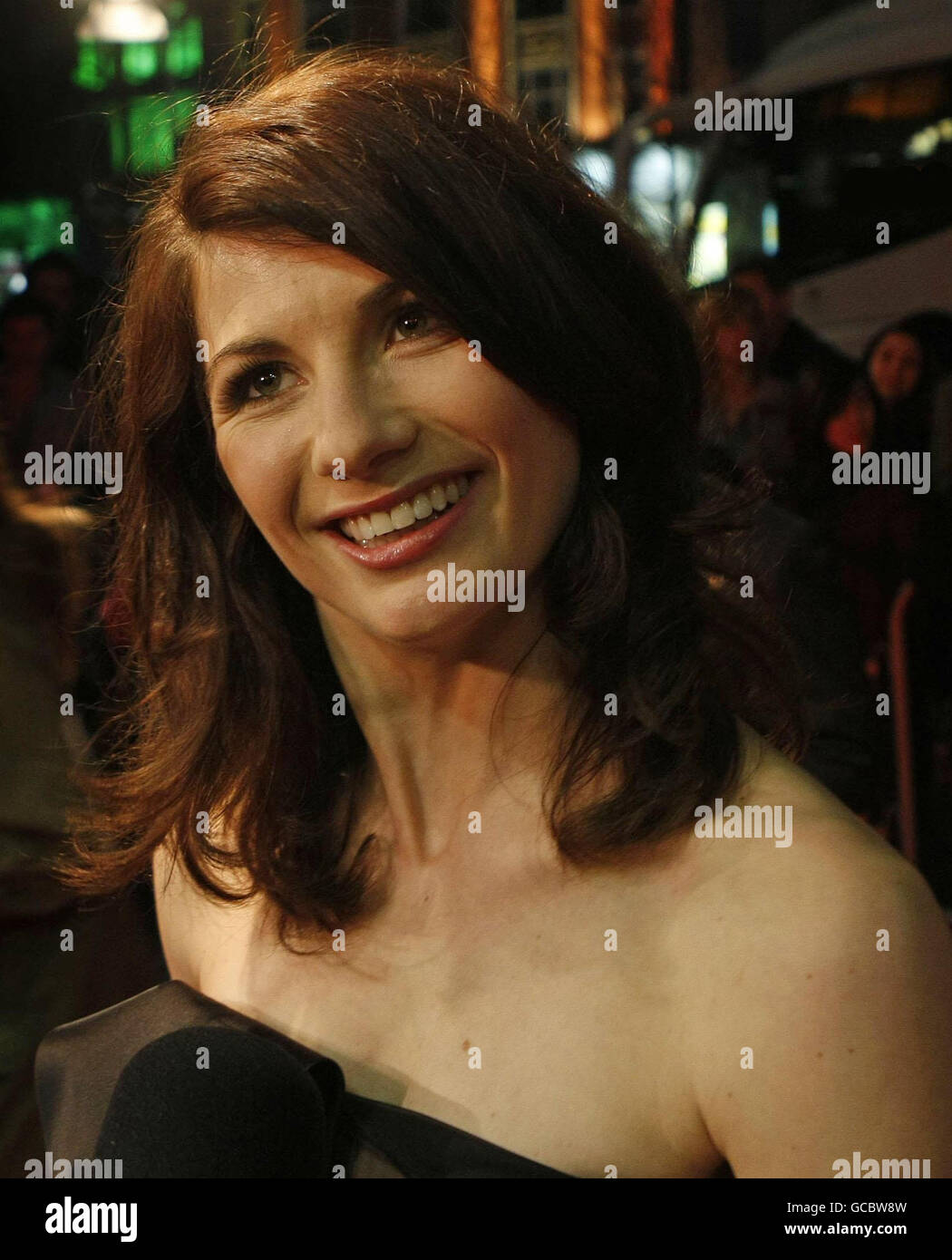 Jodie Whittaker arrive à la première européenne du Bounty de Perrier au Savoy Cinema de Dublin. Banque D'Images