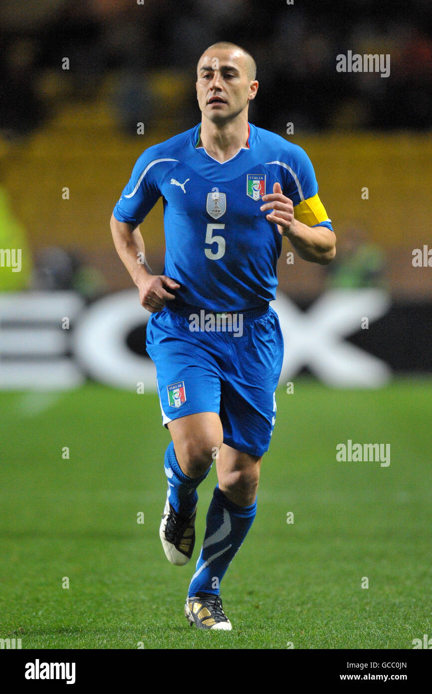 Football - International friendly - Italie / Cameroun - Stade Louis II Fabio Cannavaro, Italie Banque D'Images