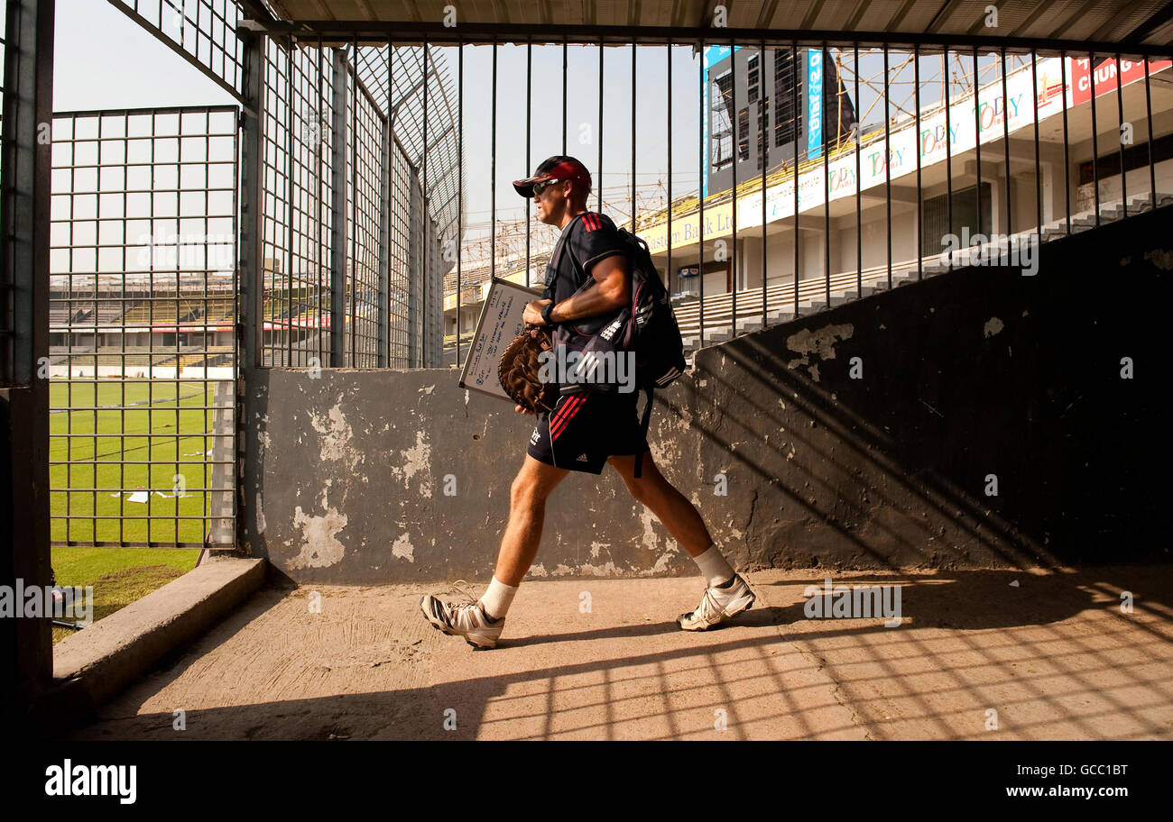 Cricket - Angleterre - Session Filets Shere Bangla Stade national - Mirpur Banque D'Images