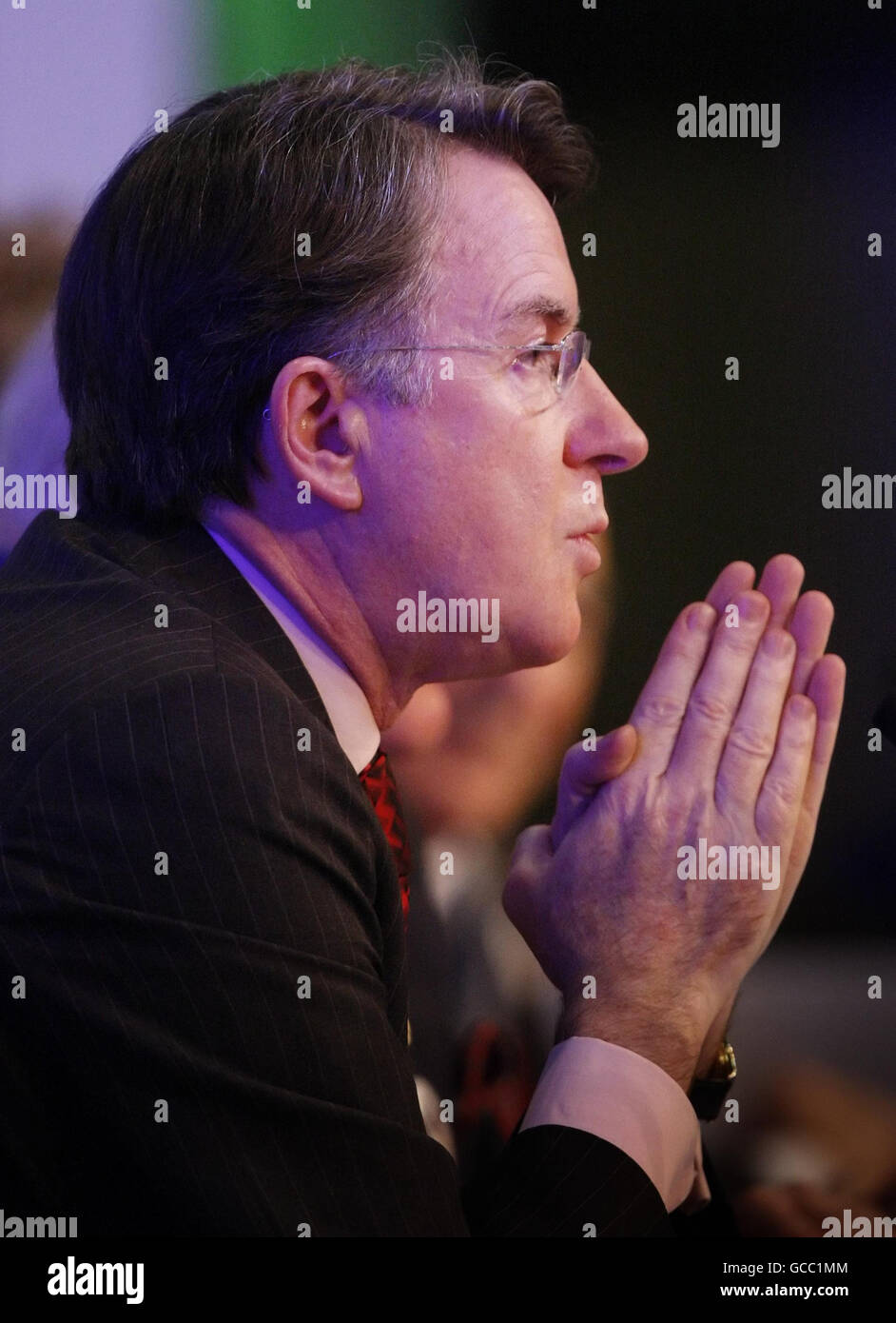 Lord Mandelson, secrétaire d'entreprise, lors de la conférence annuelle de la Fédération des petites entreprises au centre d'exposition et de conférence d'Aberdeen, en Écosse. Banque D'Images
